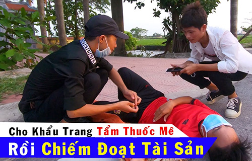 Phát khẩu trang tẩm thuốc mê, tên lừa đảo dính bẫy